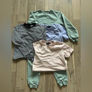 Boys Nordstrom 7/8 &8/10Clothing Bundle 1Jogger,1 Long Sleeve,2Pocket T-shirts